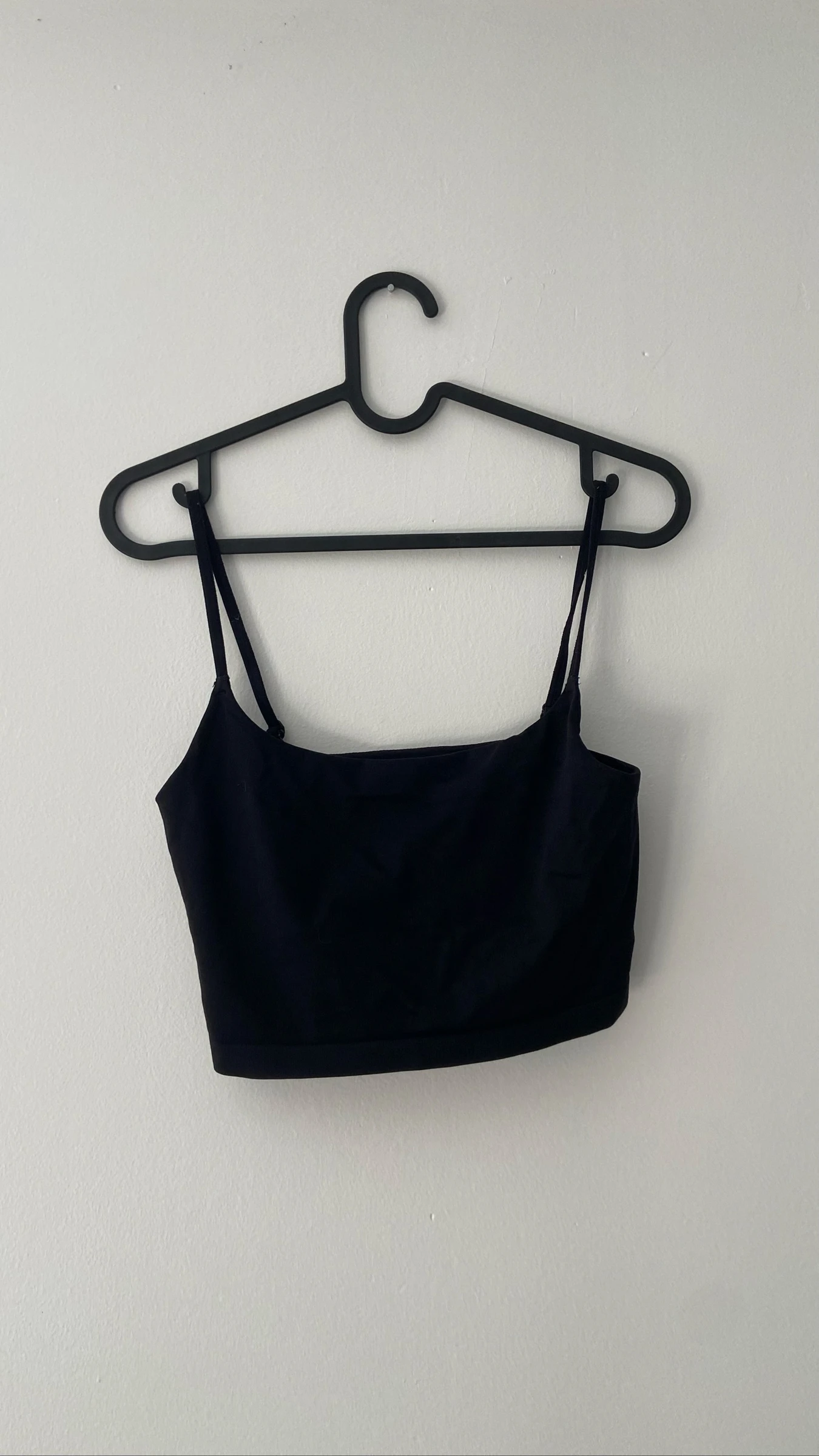 Blusa preta cropped / top de algodão Tamanho 36 – photo 2